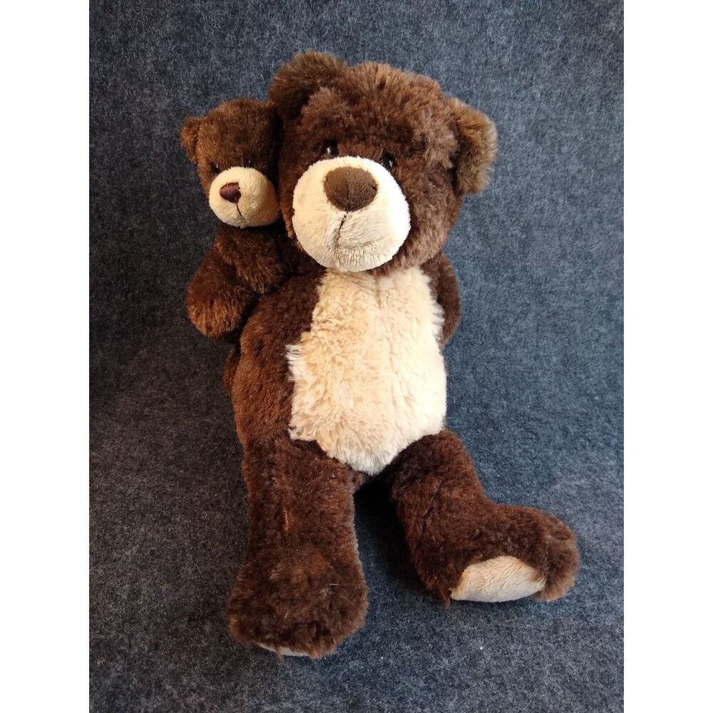 Gund Bears I Love Hanging With You Plush Brown Bears Connected Parent w Baby Toy